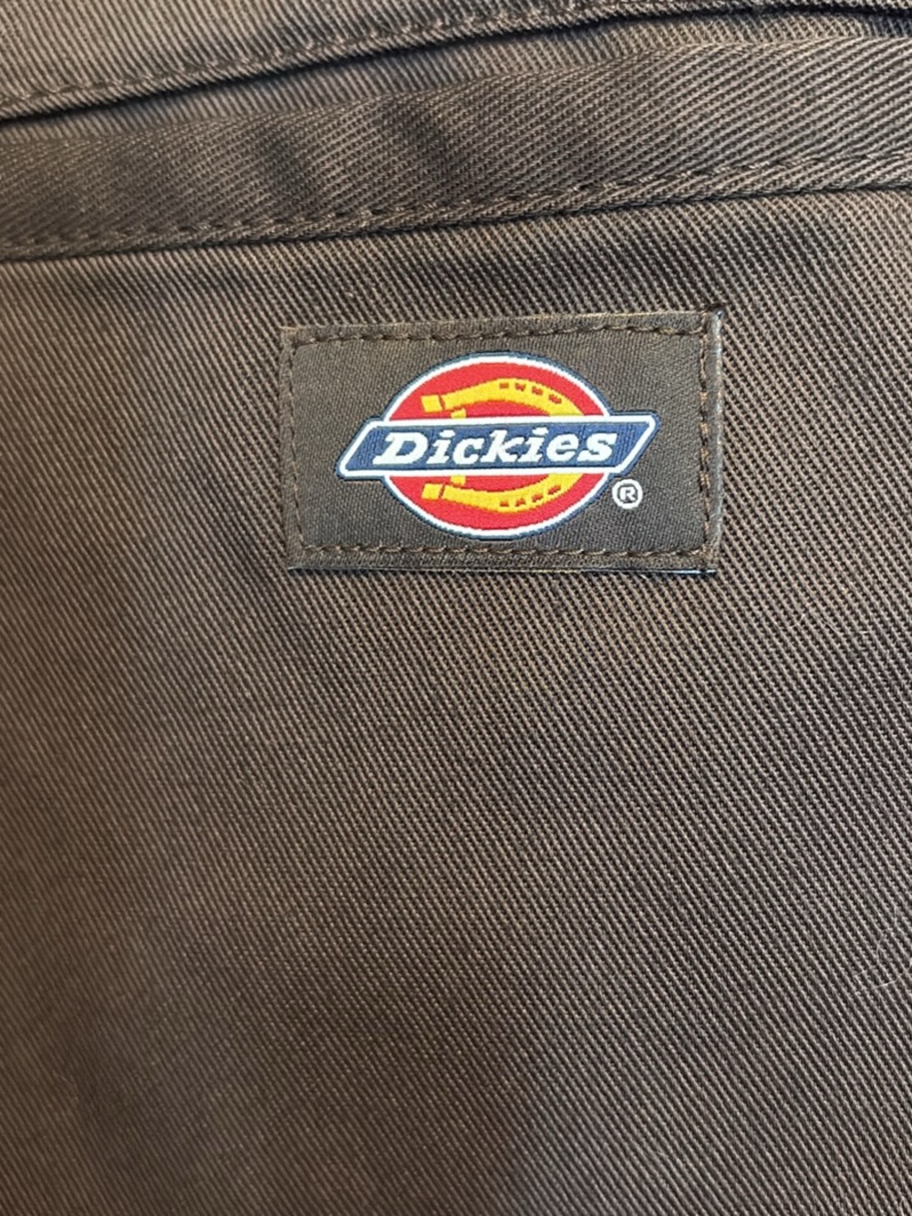 Dickies Brown Workwear Chinos with Logo Patch
